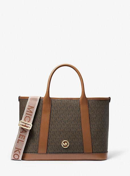 michael kors luisa|luisa medium signature logo satchel.